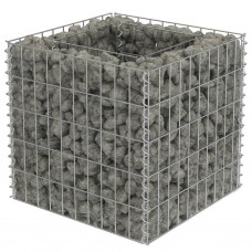 Gabions, augstā puķu kaste, cinkots tērauds, 50x50x50 cm