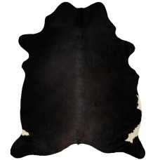 Zvērādas paklājs, dabīgā govs āda, 150x170 cm, melns
