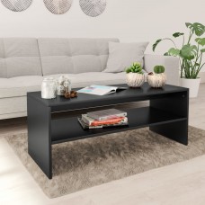 Kafijas galdiņš, 100x40x40 cm, melns, skaidu plāksne