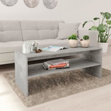 Kafijas galdiņš, 100x40x40 cm, betona pelēks, skaidu plāksne