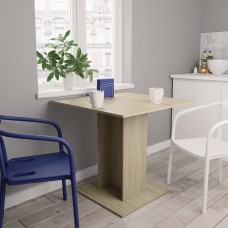 Virtuves galds, 80x80x75 cm, ozolkoka krāsā, skaidu plāksne