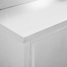 Darba galds ar bīdāmām durvīm, 100x50x(95-97) cm, tērauds