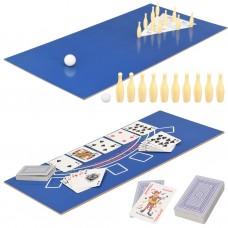 Spēļu galds, 15 spēles, 121x61x82 cm, kļava