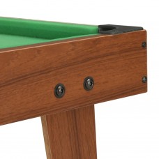 Mini biljarda galds, 92x52x19 cm, brūns ar zaļu
