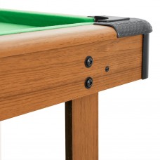 Biljarda galds, 4 kājas, 122x61x76 cm, brūns