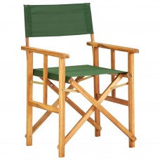Režisora krēsls, zaļš, akācijas masīvkoks