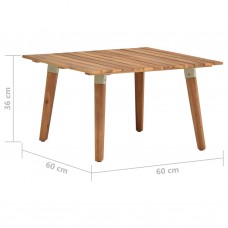 Dārza galdiņš, 60x60x36 cm, akācijas masīvkoks