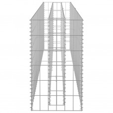 Gabions, augstā puķu kaste, cinkots tērauds, 180x30x60 cm