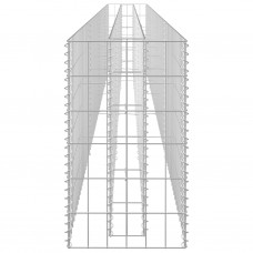 Gabions, augstā puķu kaste, cinkots tērauds, 360x30x60 cm