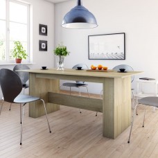 Virtuves galds, 180x90x76 cm, ozolkoka krāsā, inženierijas koks
