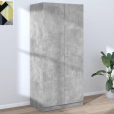 Skapis, betona pelēks, 80x52x180 cm, skaidu plāksne