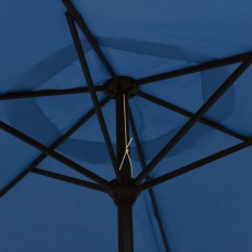 Dārza saulessargs ar metāla kātu, 300 cm, debeszils