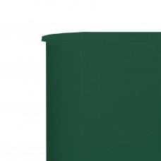 5 paneļu vēja aizsargsiets, zaļš, 600x80 cm, audums