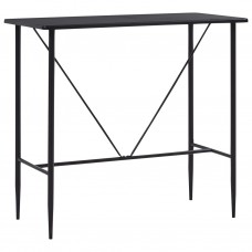 Bāra galds, melns, 120x60x110 cm, mdf