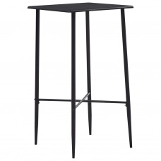 Bāra galds, melns, 60x60x111 cm, mdf