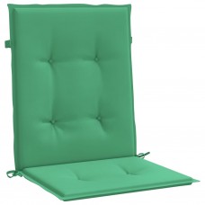 Dārza krēslu spilveni, 4 gab., zaļi, 100x50x3 cm, audums