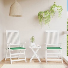 Dārza krēslu spilveni, 2 gab., zaļi, 50x50x3 cm, audums