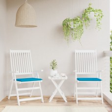 Dārza krēslu spilveni, 2 gab., zili, 50x50x3 cm, audums