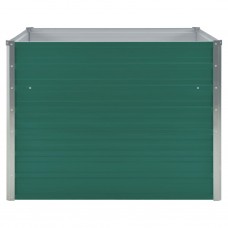 Puķu kaste, 100x100x77 cm, zaļa, cinkots tērauds