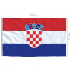 Horvātijas karogs, 90x150 cm