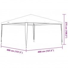 Dārza nojume, profesionāla, 4x4 m, zaļa, 90 g/m²