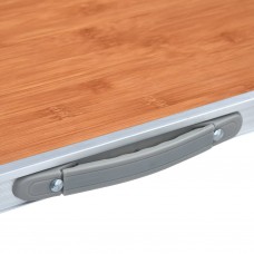 Saliekams kempinga galds, alumīnijs, 120x60 cm