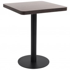 Bistro galds, tumši brūns, 60x60 cm, mdf