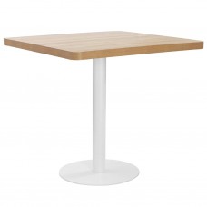 Bistro galds, gaiši brūns, 80x80 cm, mdf