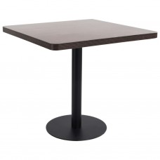Bistro galds, tumši brūns, 80x80 cm, mdf