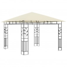 Dārza nojume ar moskītu tīklu, 3x3x2,73 m, 180 g/m², krēmkrāsas