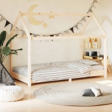 Bērnu gultas rāmis, priedes masīvkoks, 80x160 cm
