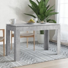 Virtuves galds, betona pelēks, 120x60x76 cm, skaidu plāksne