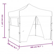 Saliekama nojume ar 4 sienām, krēmkrāsa, 2x2 m, tērauds