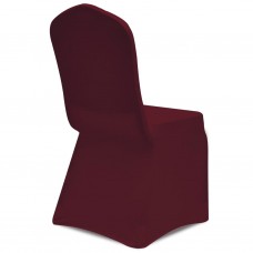 Krēslu pārvalki, 12 gab., vīnsarkans elastīgs audums