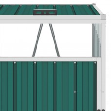 Nojume atkritumu konteineram, zaļa, 72x81x121 cm, tērauds