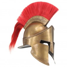Grieķu karotāju bruņucepure, replika, misiņa krāsas tērauds