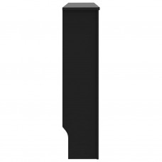 Radiatora pārsegs, melns, 112x19x81,5 cm, mdf