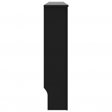 Radiatora pārsegs, melns, 172x19x81,5 cm, mdf