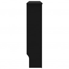 Radiatora pārsegs, melns, 112x19x81,5 cm, mdf