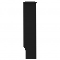 Radiatora pārsegs, melns, 152x19x81,5 cm, mdf