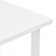 Dārza galds, balts, 80x75x72 cm, plastmasa