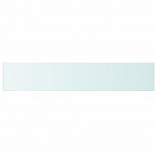 Stikla plauktu paneļi, 2 gab., 110x20 cm, caurspīdīgi