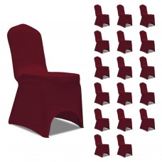 Krēslu pārvalki, 18 gab., vīnsarkans elastīgs audums