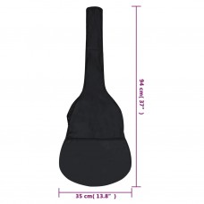 Ģitāras soma 3/4 klasiskajai ģitārai, melna, 94x35 cm, audums