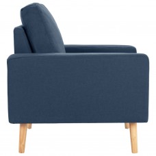 Atpūtas krēsls, zils audums