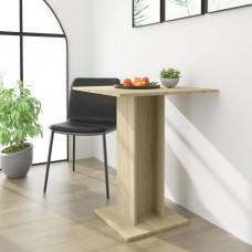 Bistro galds, ozolkoka krāsa, 60x60x75 cm, kokskaidu plāksne