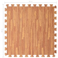 Grīdas paklājiņi, 24 gab., 8,64 ㎡, eva putas, koka tekstūra