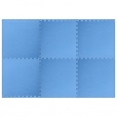 Grīdas paklājiņi, 6 gab., 2,16 ㎡, eva putas, zili