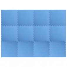 Grīdas paklājiņi, 12 gab., 4,32 ㎡, eva putas, zili