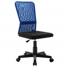 Biroja krēsls, 44x52x100 cm, melns ar zilu, tīklveida audums